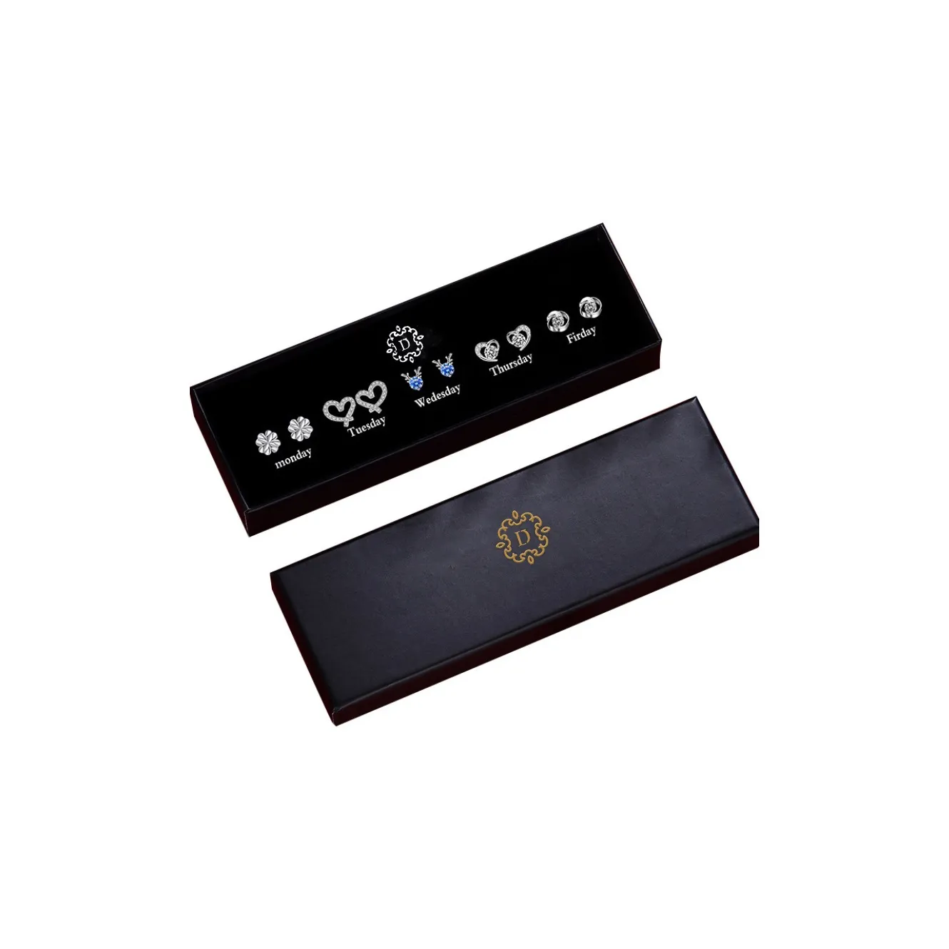 Серьги-гвоздики из стерлингового серебра 925 пробы Beth Jewelry Женские