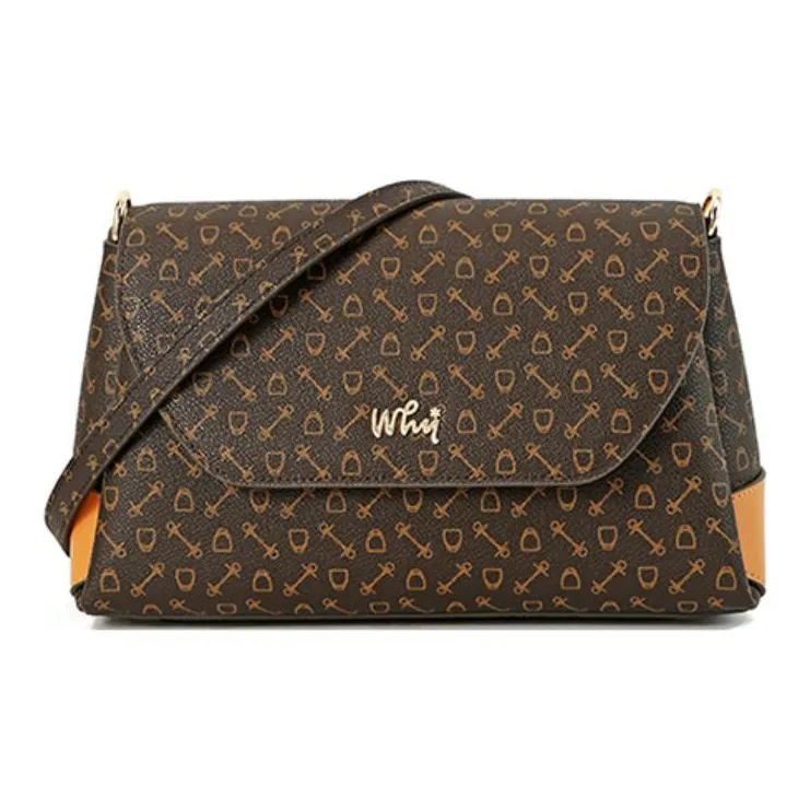 Why Artificial Leather Crossbody Bag Shoulder Bag Medium Women's Coffee Apricot Why Искусственная кожа Сумка через плечо Сумка на плечо Средний Женский Кофе Абрикос