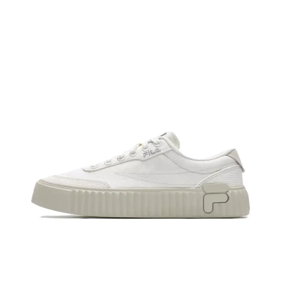 FILA Gear 1S Low Top Canvas Shoes Women's White