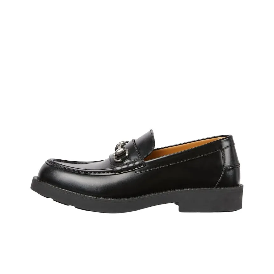 GUCCI Horsebit Loafers Men's Black