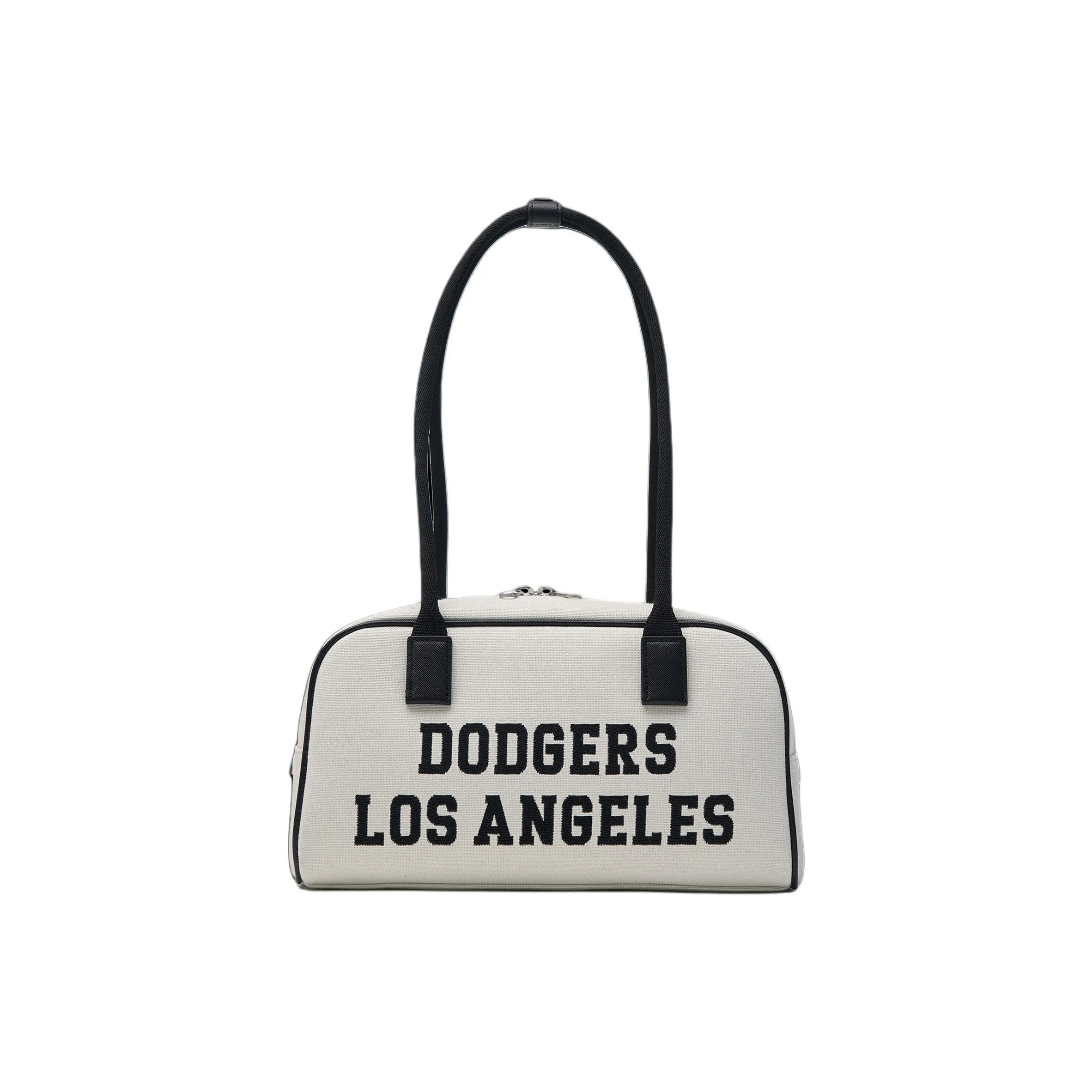 MLB Artificial Leather Shoulder Bag Shoulder Bag Toast Bowling Bag Unisex Cream White