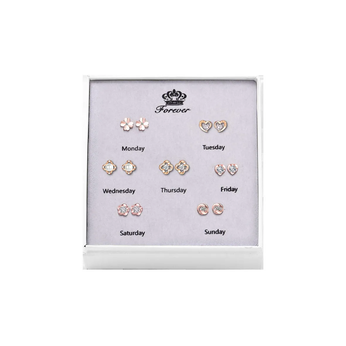 Серьги-гвоздики из стерлингового серебра 925 пробы Beth Jewelry Женские