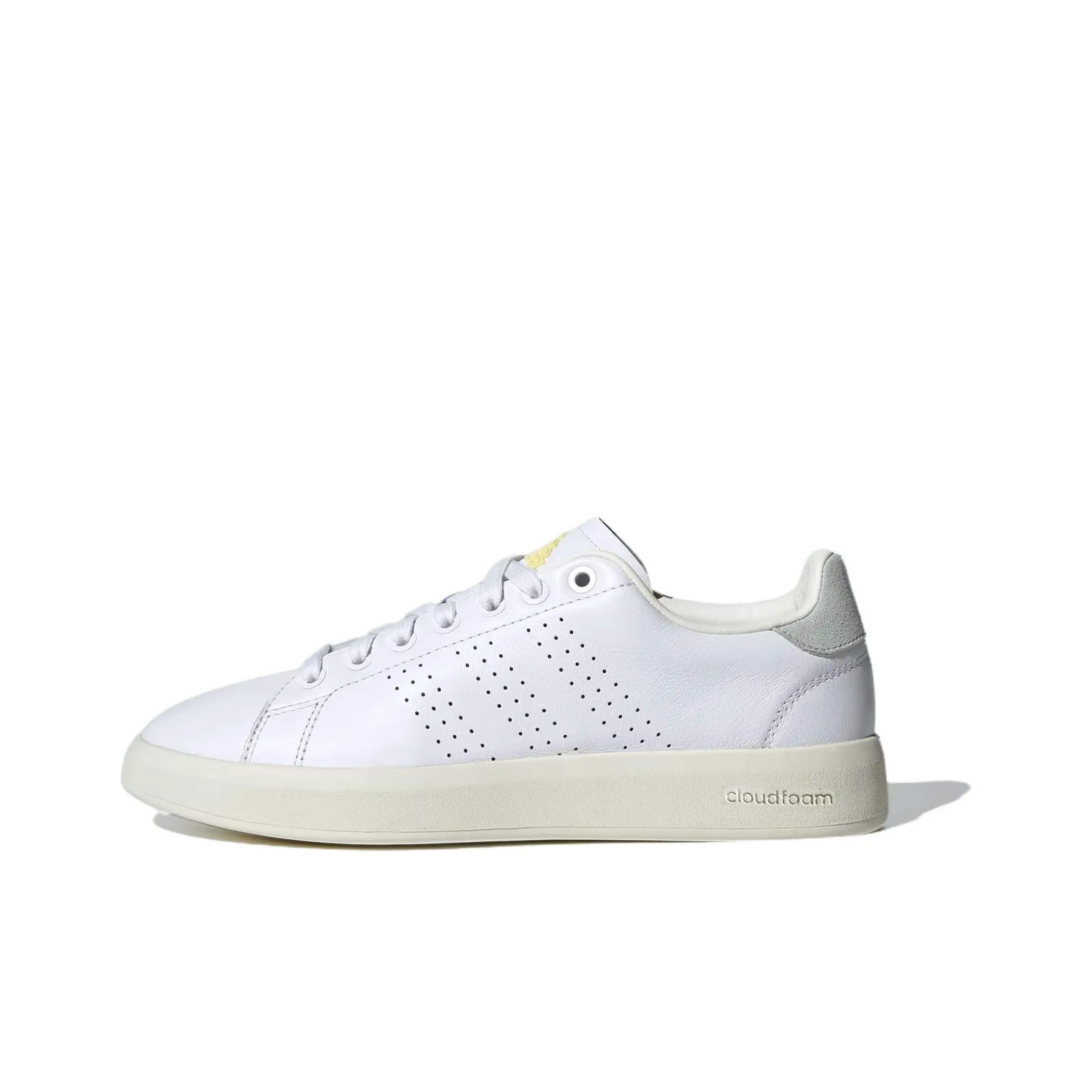 Adidas ADVANTAGE PREMIUM Durable Breathable Low Top Skateboard Shoes Women's White