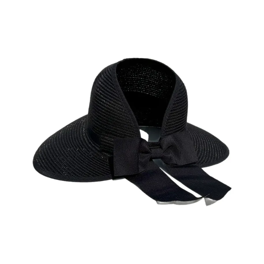 JKEM Соломенная плетеная шляпа с защитой от солнца женская