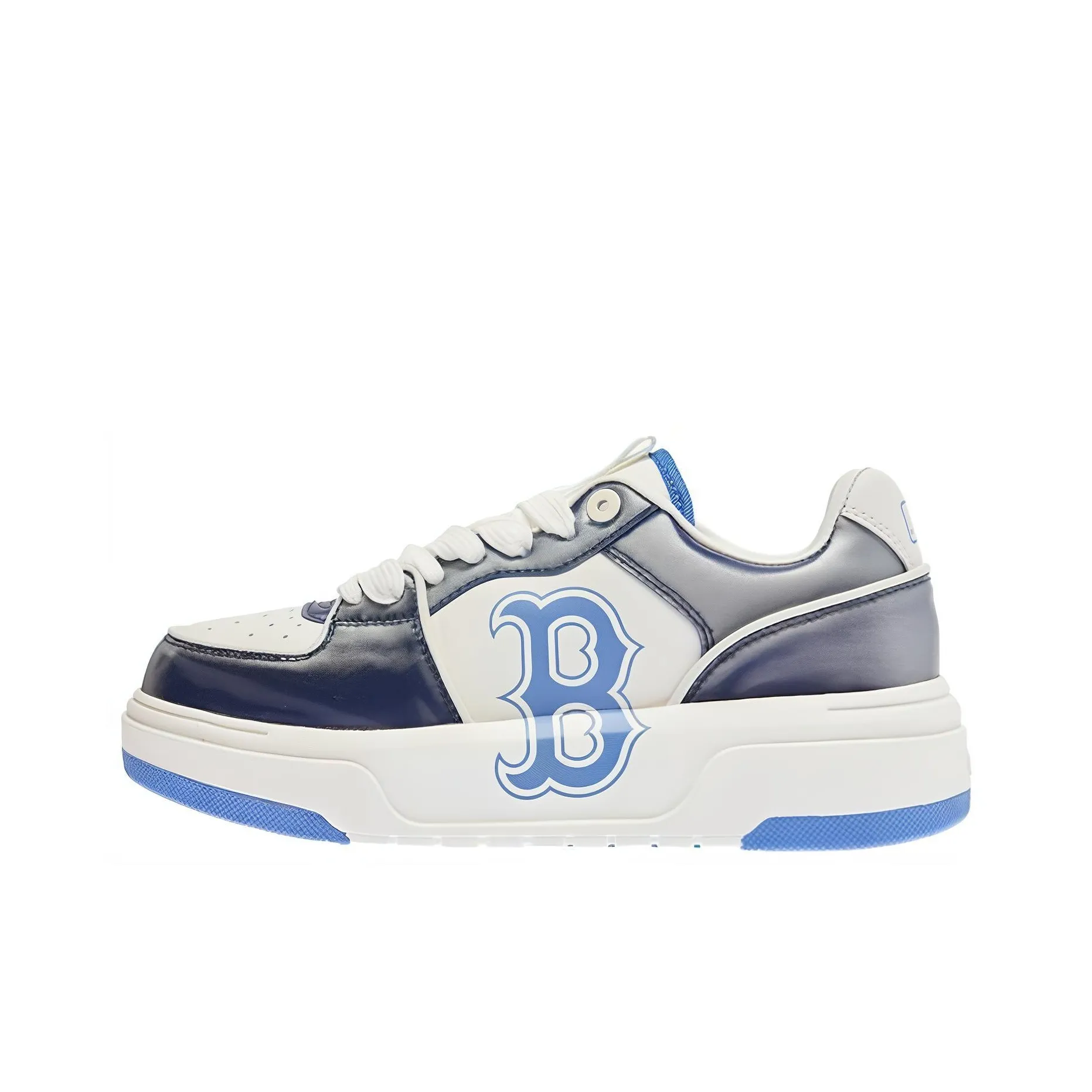 MLB Chunky Liner Slip-Resistant Shock Absorbers Low Top Skateboard Shoes Unisex Dark Blue MLB Chunky Liner Slip-Resistant Shock Absorbers Низкие Скейтборд Кроссовки Унисекс Темно-Синий