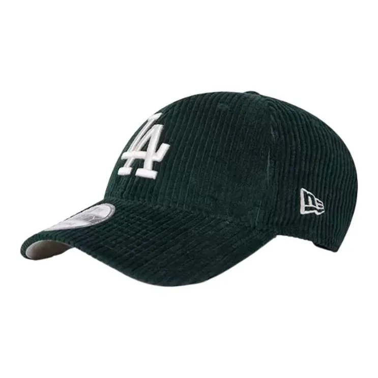 New Era Хлопок Вельветовые кепки унисекс темно-зеленые