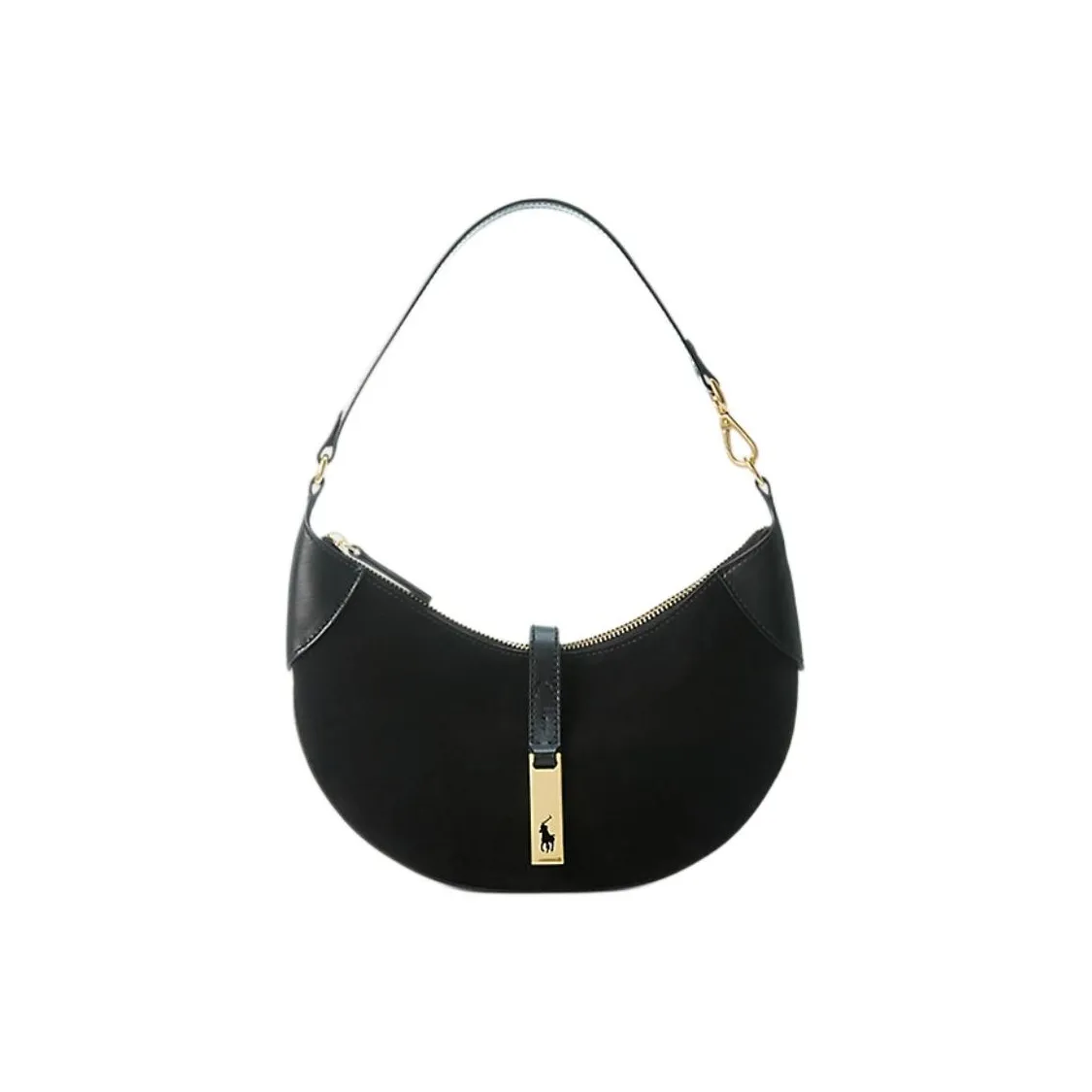 Polo Ralph Lauren Leather Mini Shoulder Bag Women's Black
