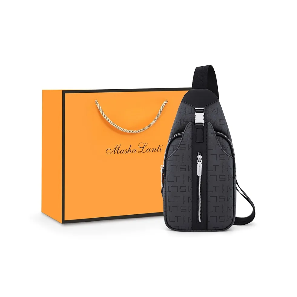 MashaLanti PVC Сумка через плечо Рюкзак Сумка через плечо Сумка через плечо Обычная Мужская Серый