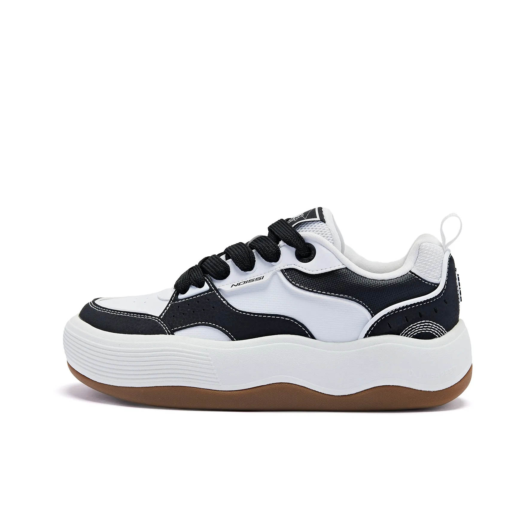 QIAODAN Coverage Slip Resistant Balance Lightweight Low Top Skateboard Shoes Women's jordan Cat White Black