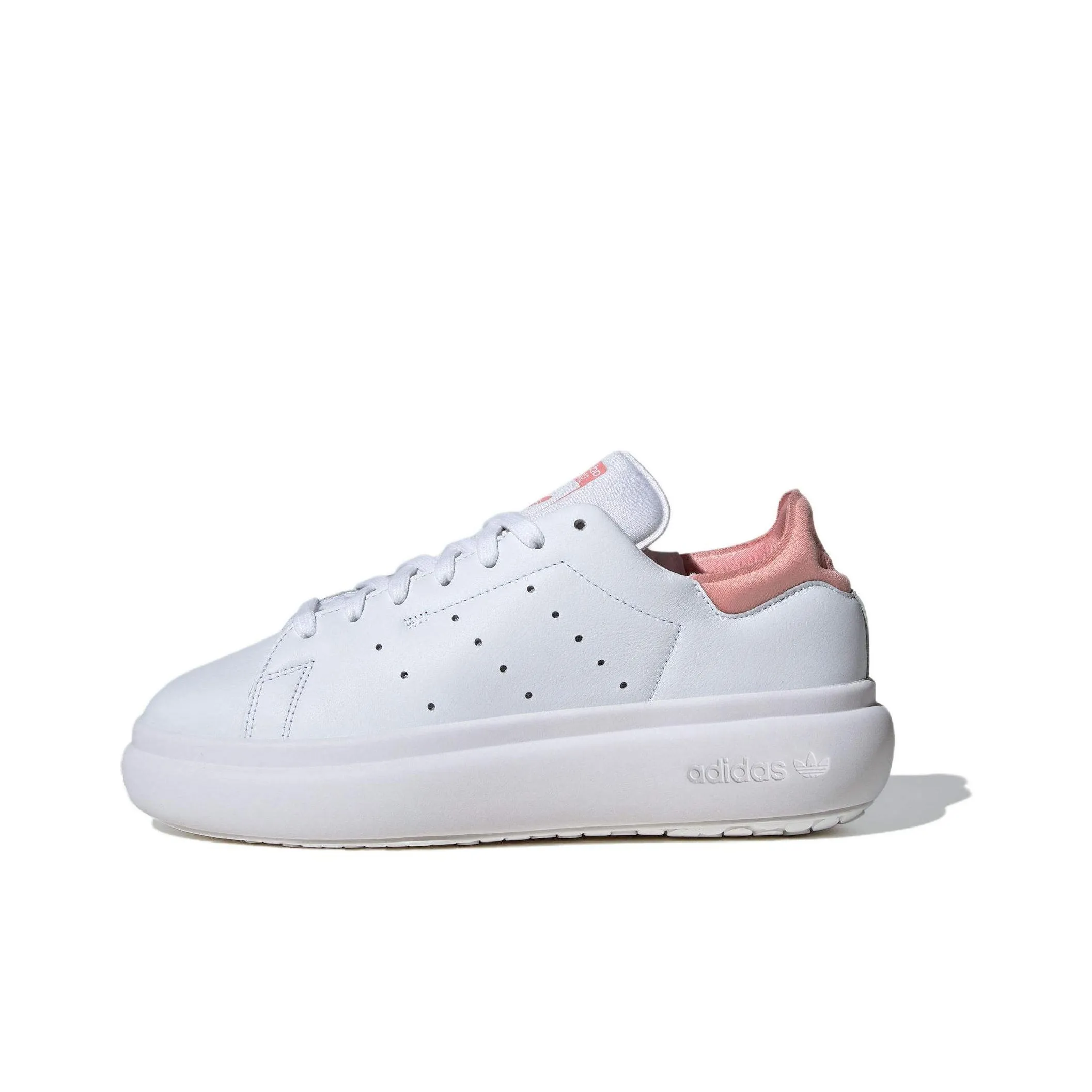 Adidas Originals STAN SMITH PF Противоскользящий устойчивый к истиранию низкий топ повседневная обувь унисекс белый розовый