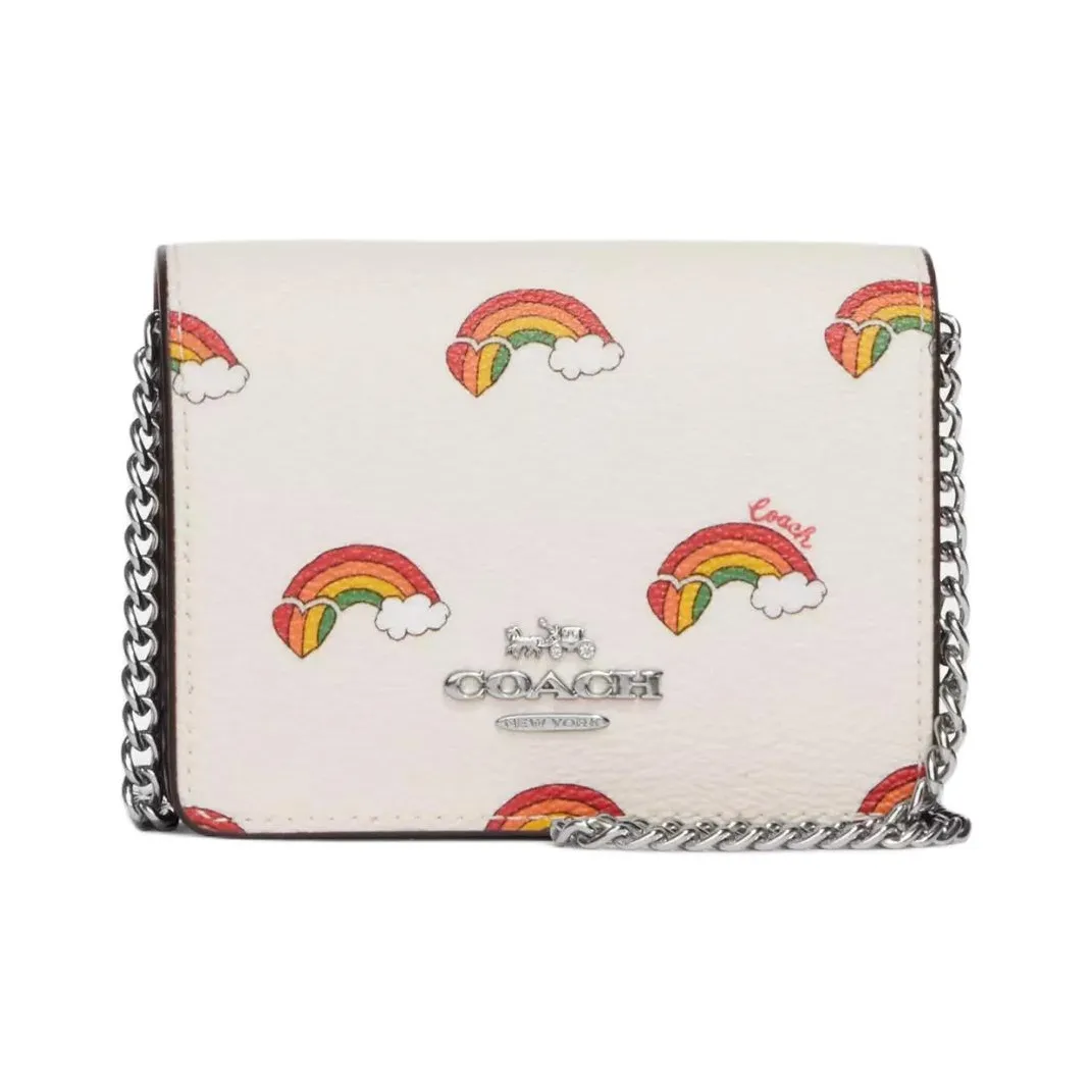 COACH Кошелек из коровьей кожи сумка через плечо сумка на плечо женская белая