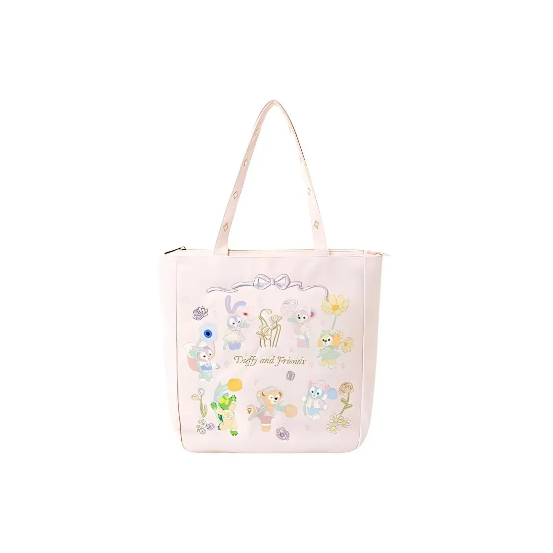 Disney Polyester Tote Canvas Bag Handbag Regular Women's Pink