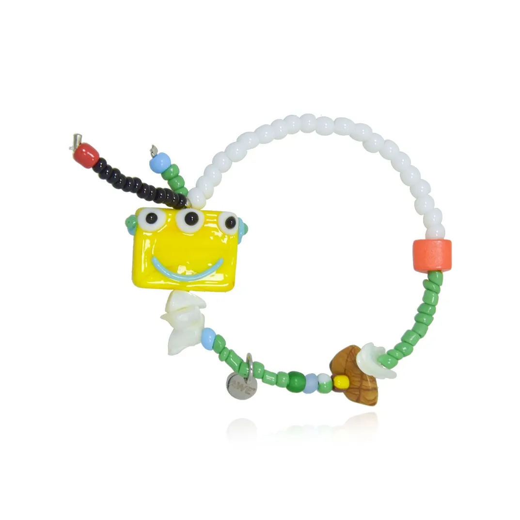 AWE Seed Beads Pearl Dopamine Dressing Stylish Cartoon Beaded Bracelet With Gift Unisex