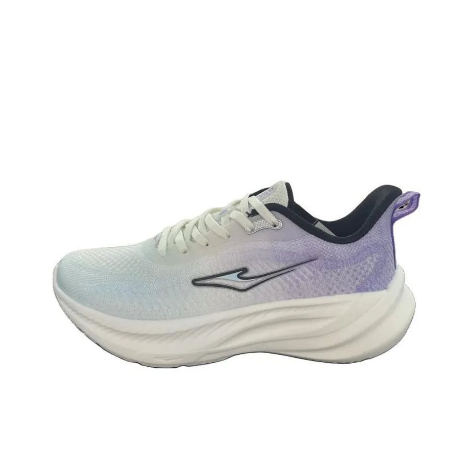 Erke Bullets Cushioning Breathable Lightweight Low-Top Running Shoes Women's Blue Purple