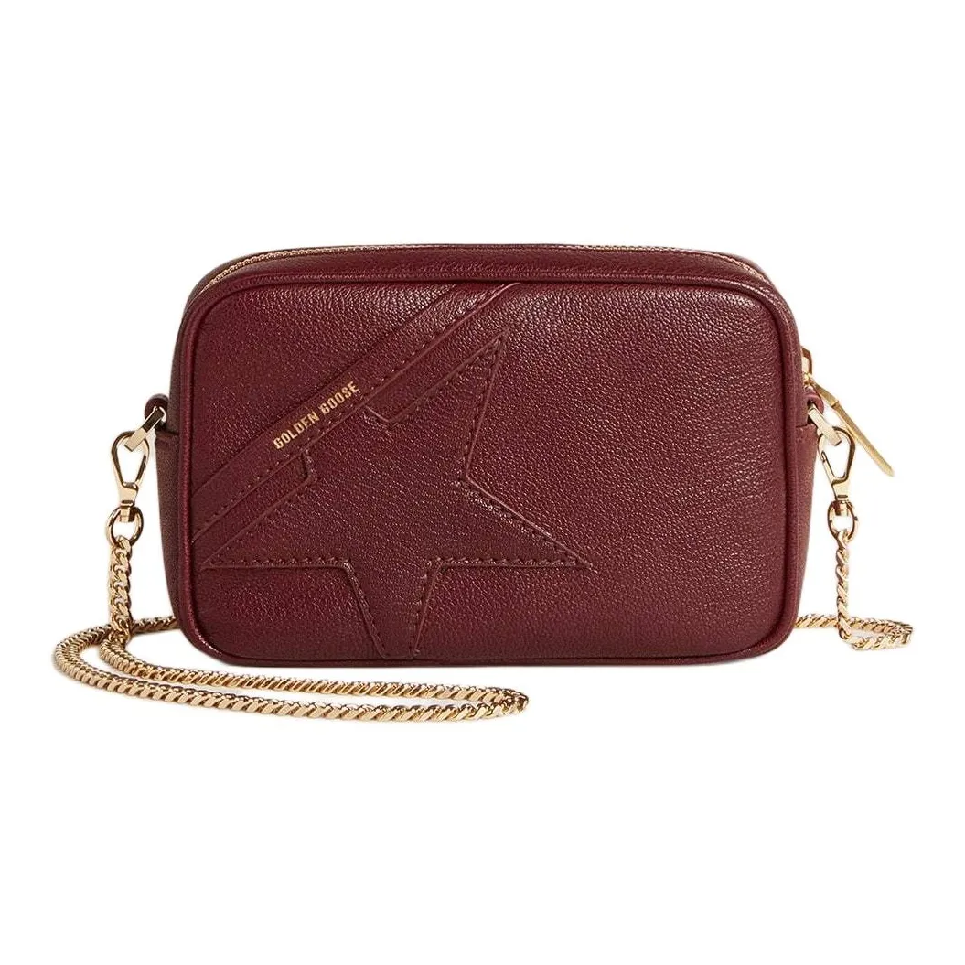 Golden Goose Goatskin Bonded Leather Camera Bags Crossbody Bag Shoulder Bag Mini Women's