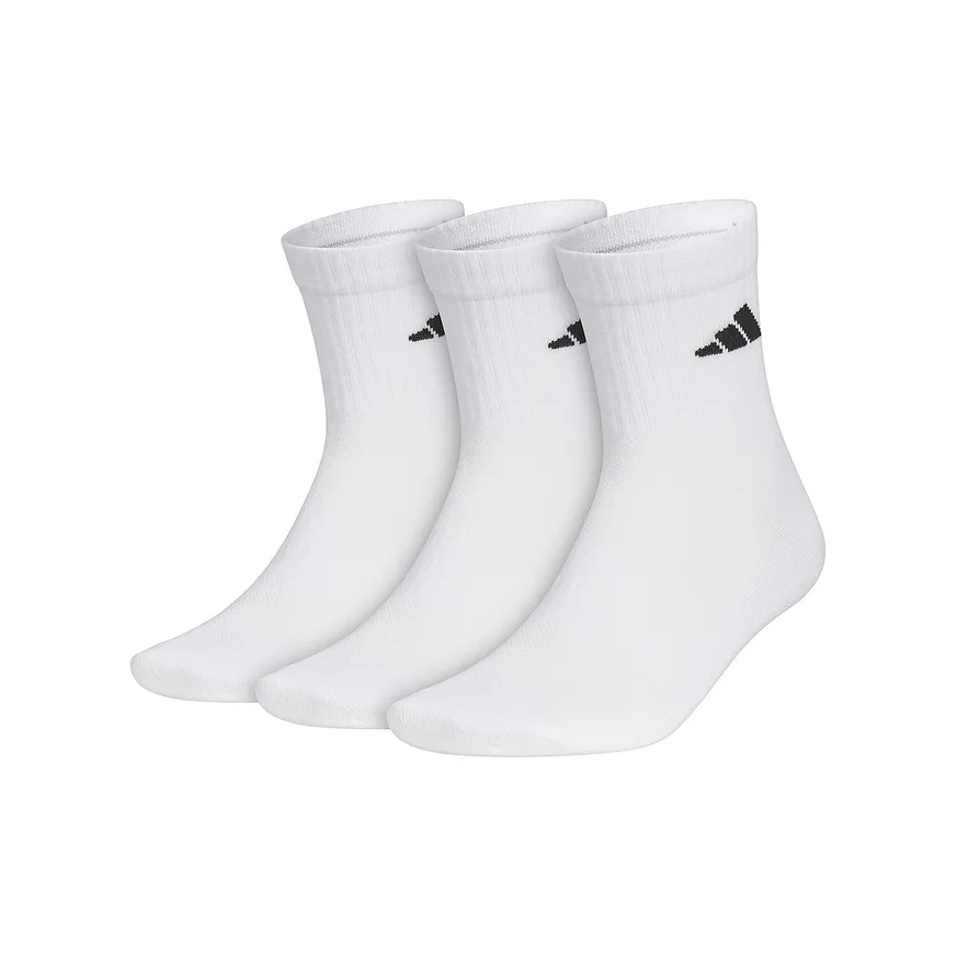 Adidas Mid Calf Socks Women's 3 Pack White