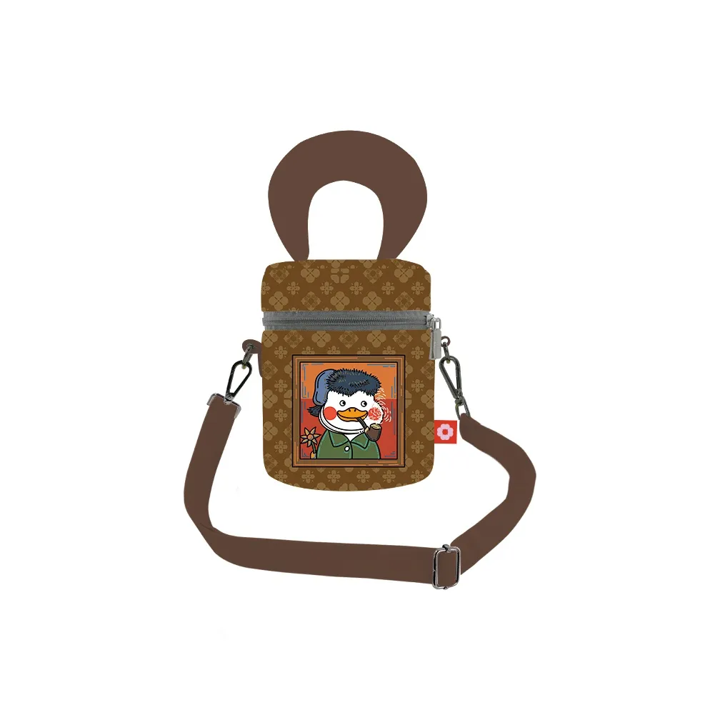 Perfect Styles Ткань Сумка-ведро Через плечо Одно плечо Сумка Женская Кофейного цвета