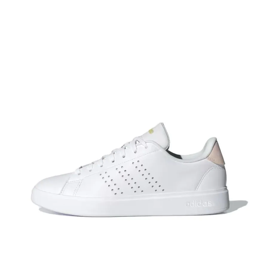 Adidas Advantage 2.0 Cloud White Putty Mauve Gold Metallic Women's