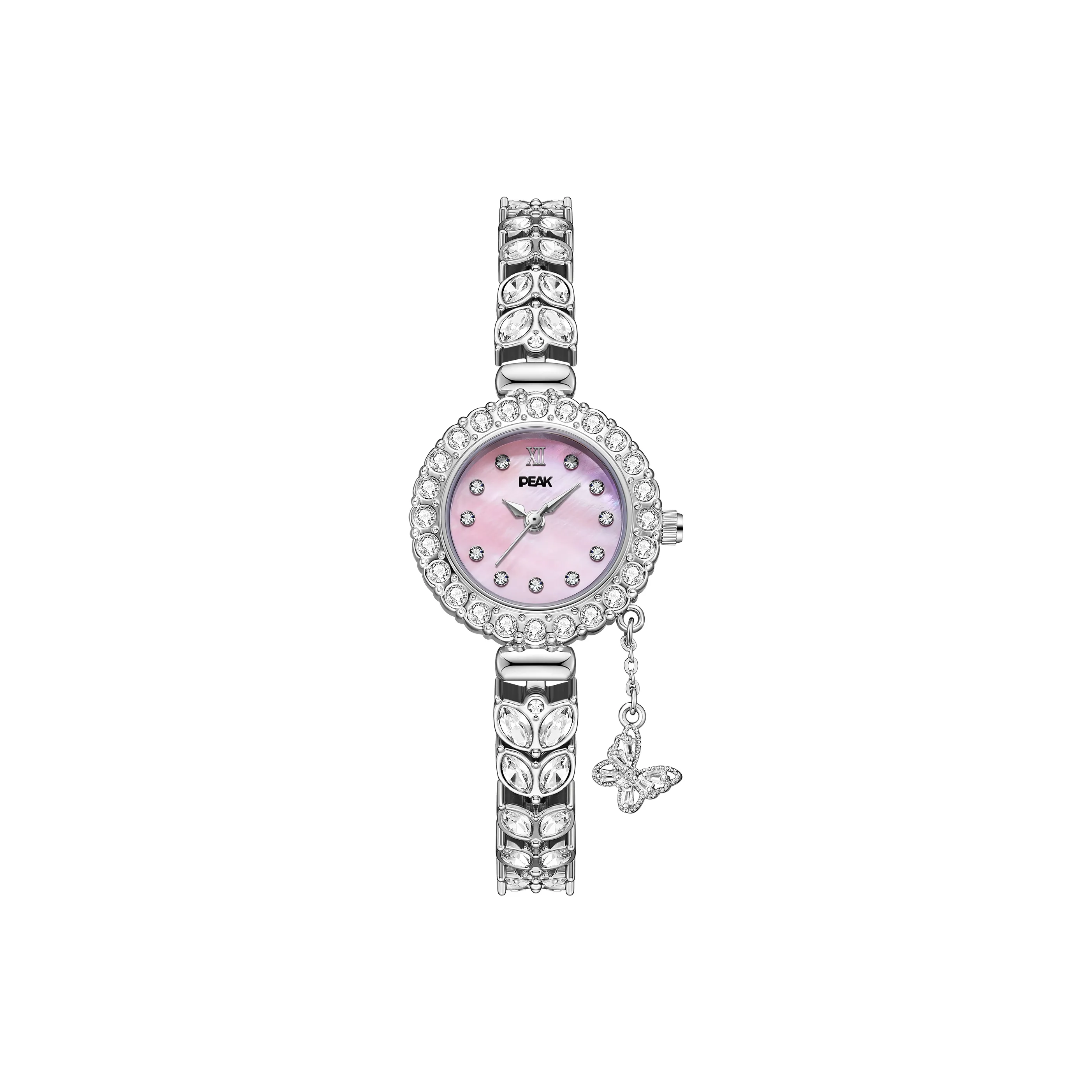 PEAK MERMAID Collection Подарочный набор в коробке Кварцевый механизм Ремешок из нержавеющей стали Часы Женские часы