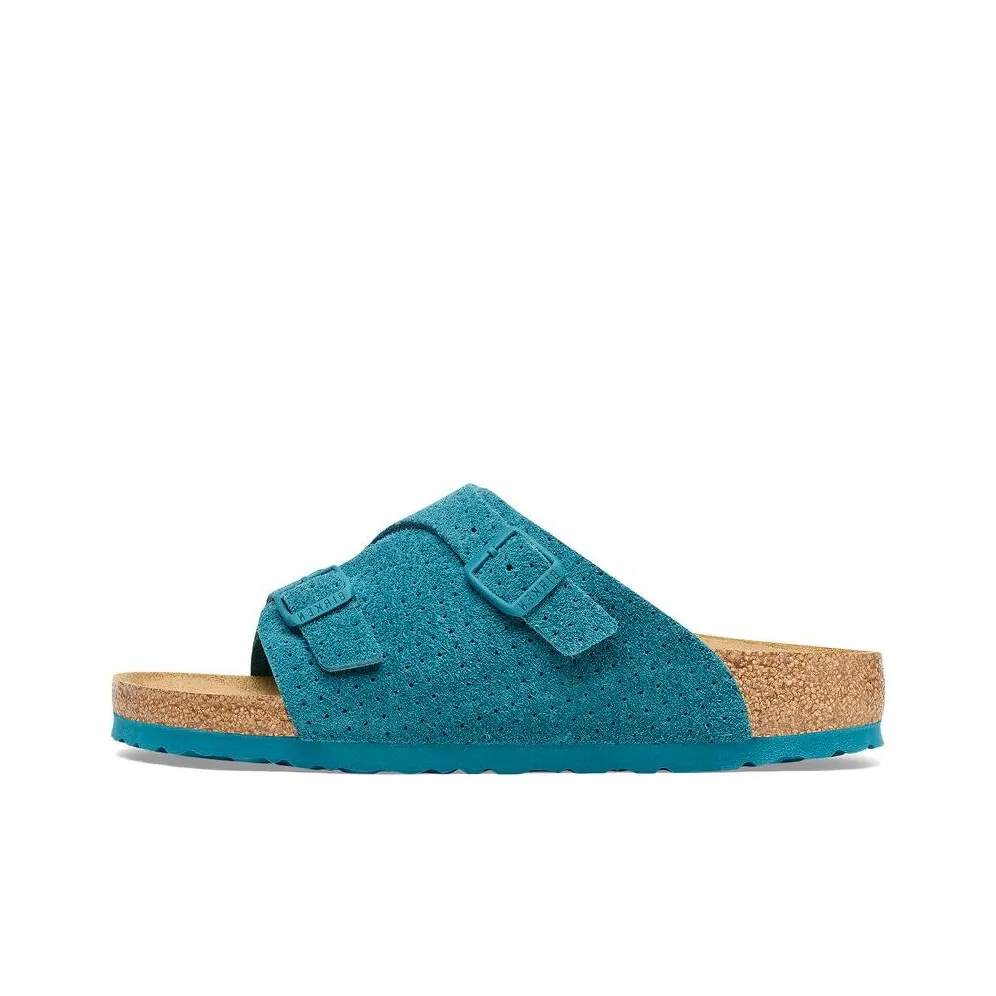 Birkenstock Zurich Slide Slippers Unisex Turquoise Regular