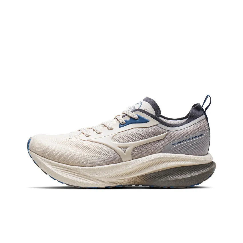 Mizuno Running Shoes Unisex Low-Top Ecru/Taupe/Blue