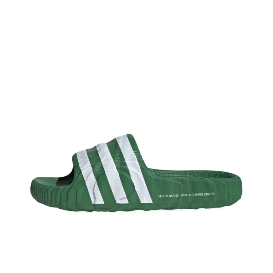 Adidas Adilette 22 Slides Preloved Green Cloud White