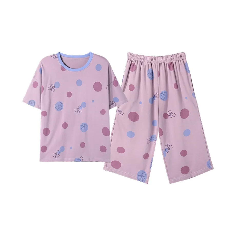 The Story Of The Flower Season Пижамный комплект женский розовый фиолетовый