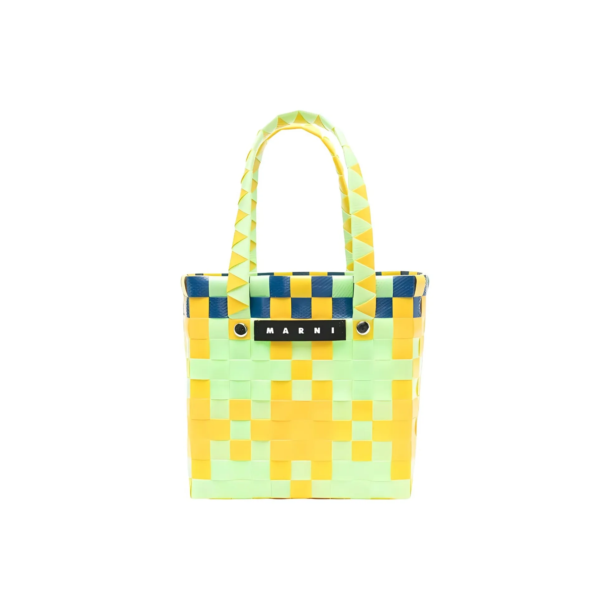 MARNI Logo Patch Woven Tote Bag