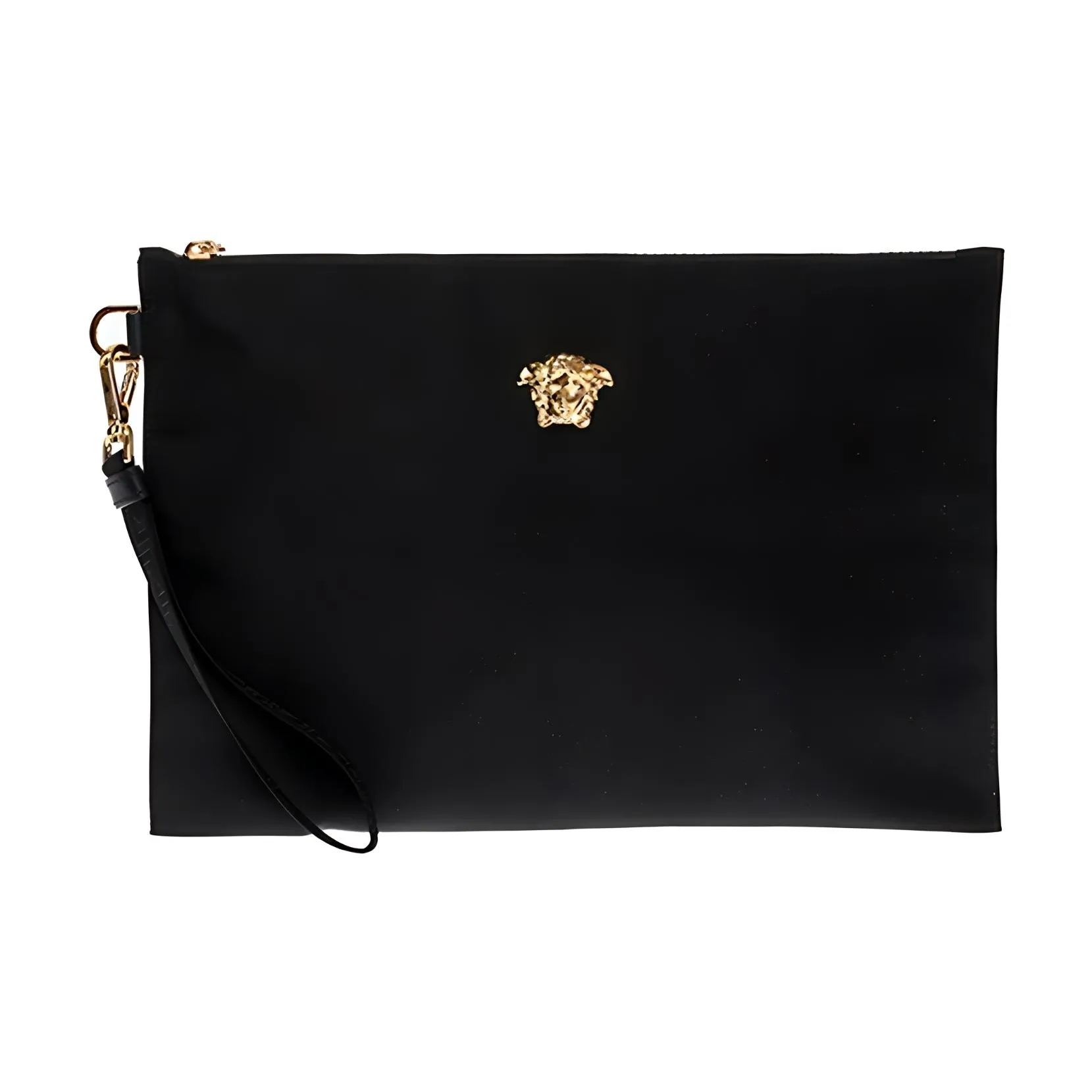 VERSACE Nylon Fabric Clutch Tubas Men's Black