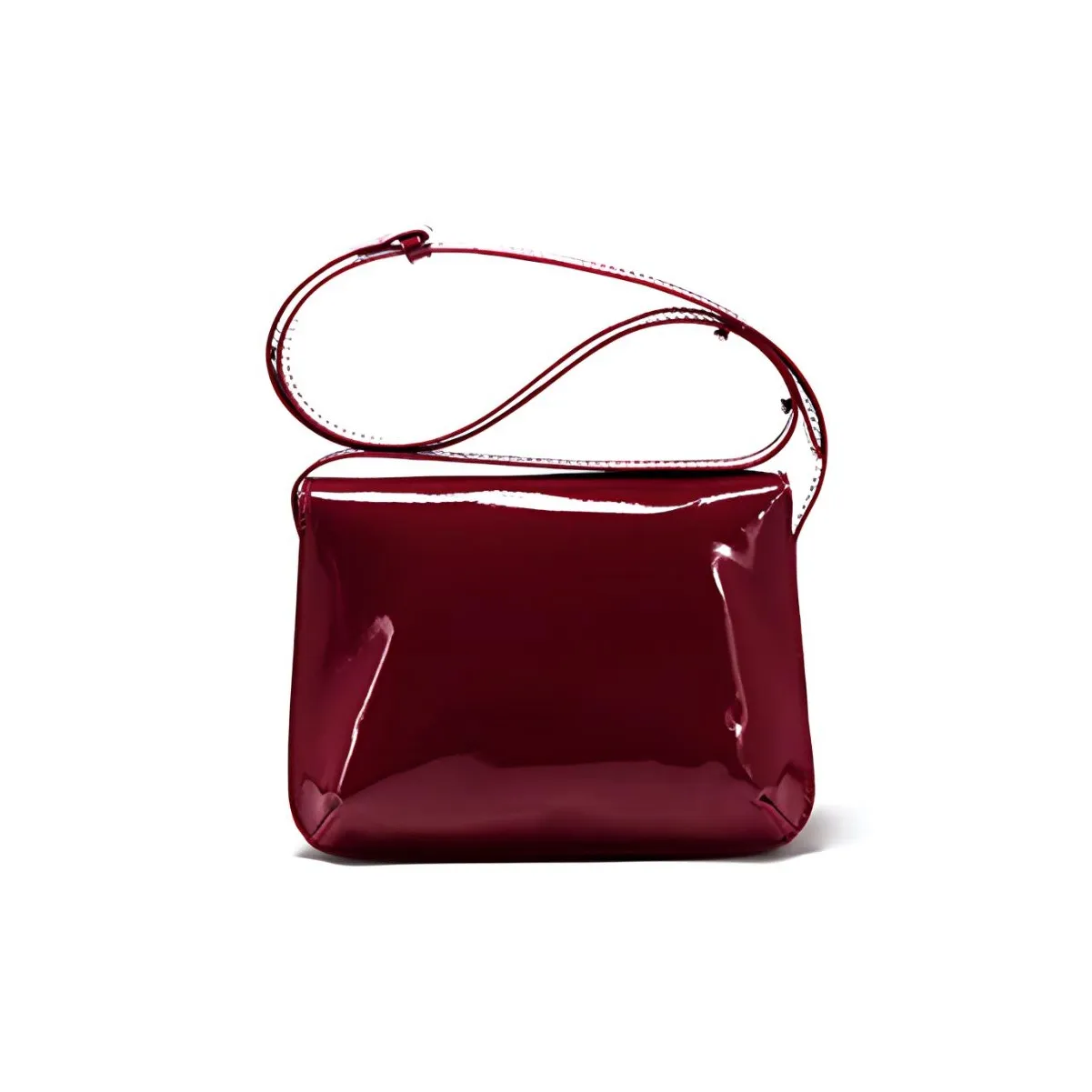 HAWA ПУ (полиуретан) Маленькая квадратная сумка сумка через плечо сумка среднего размера женская вишнево-красный черный