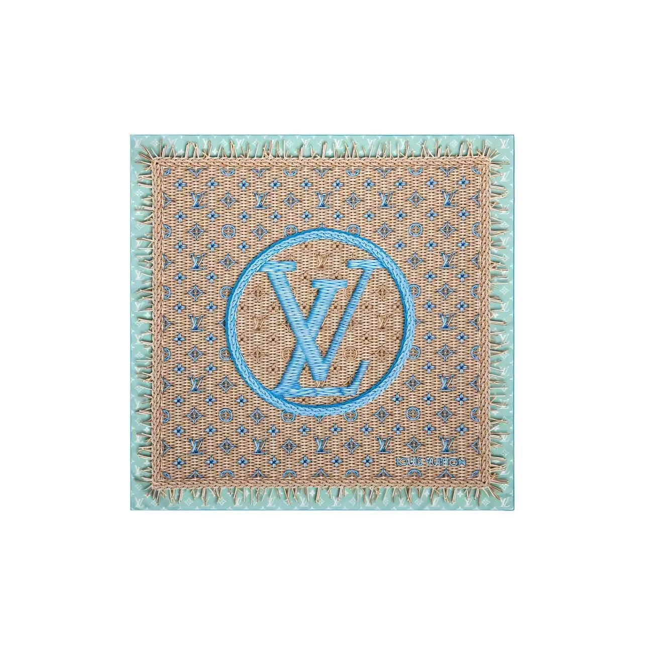 Lv Monogram Rattan Square 90