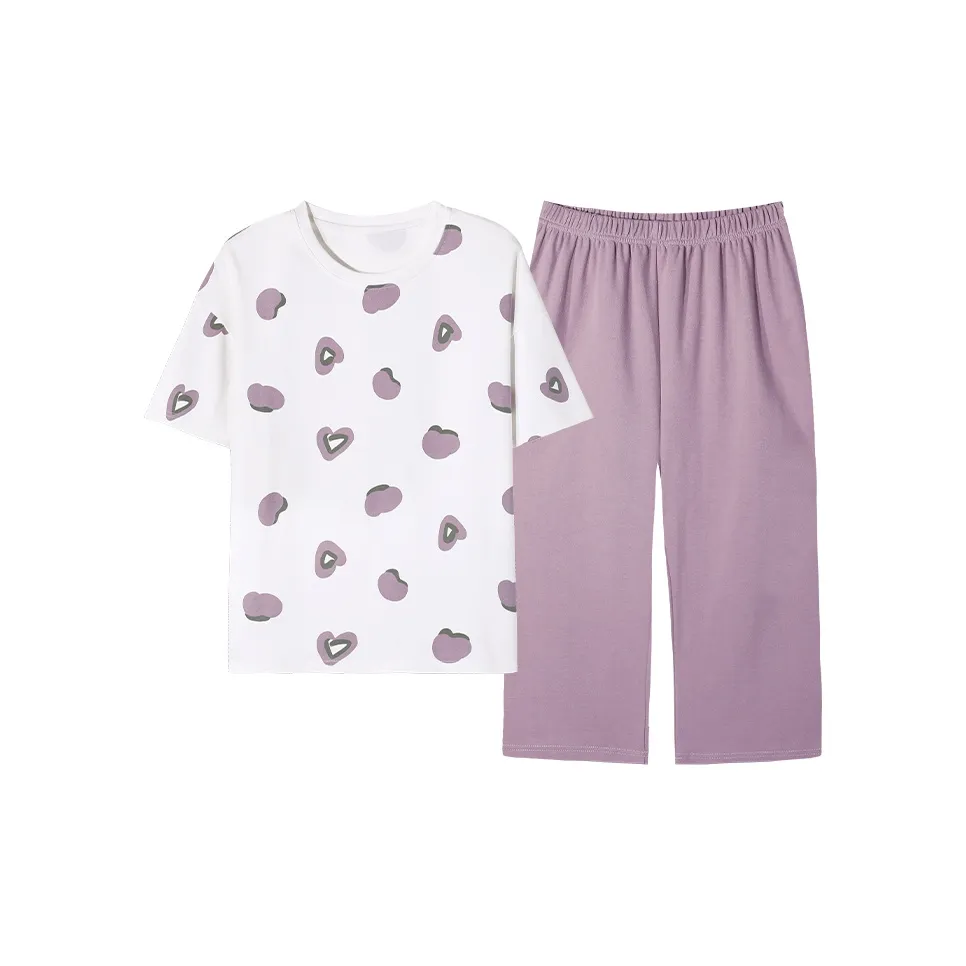 The Story Of The Flower Season Пижамный комплект женский розовый фиолетовый