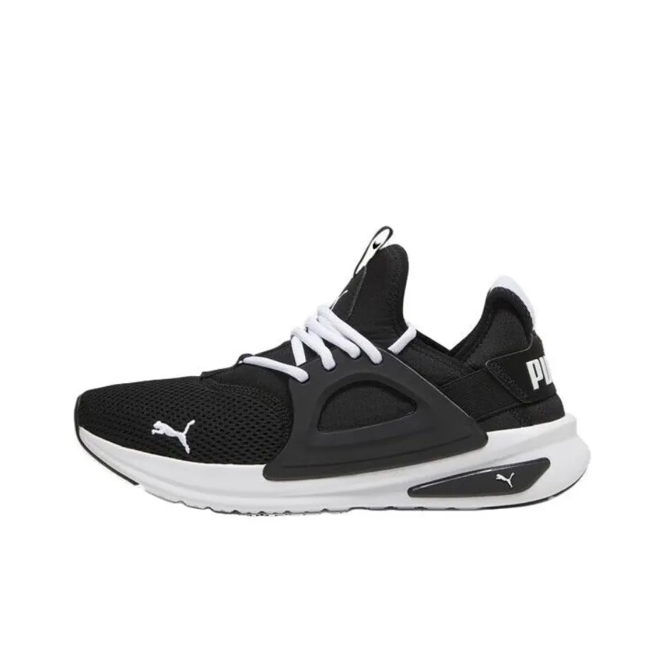 PUMA Softride Low Top Casual City Commute Running Shoes Unisex Black White