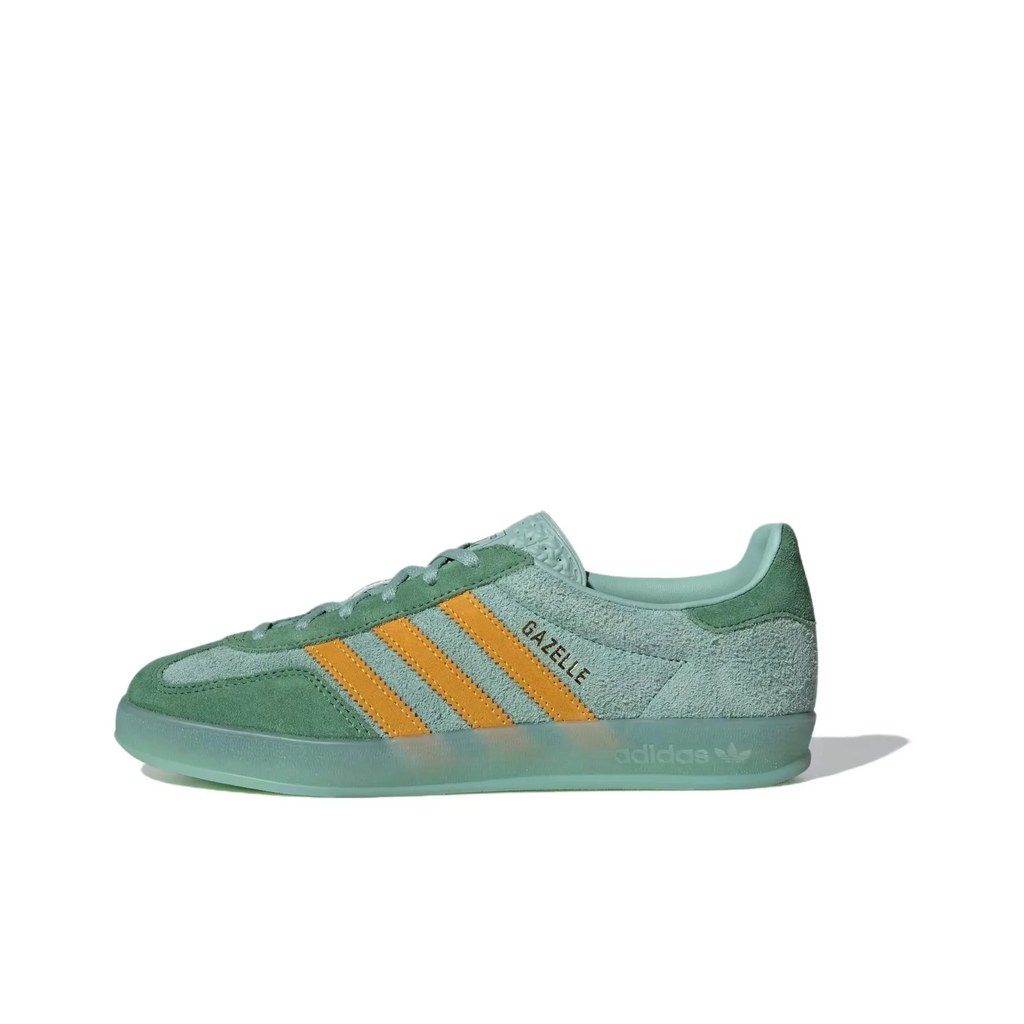 Adidas Gazelle Indoor Hazy Green Crew Yellow Women's