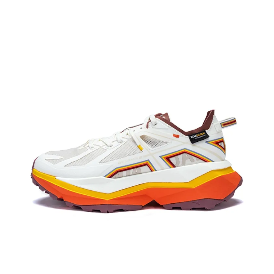 ANTA Противоскользящая Устойчивая к износу Низкий Топ Уличная Обувь Мужская Грязно-Серый