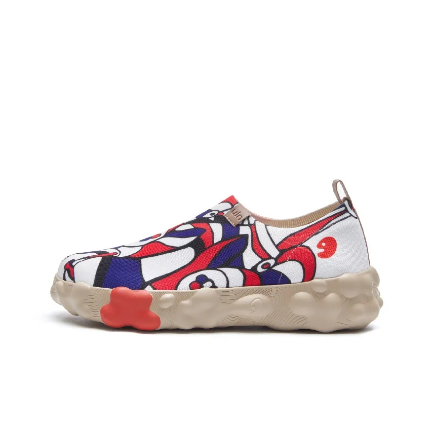 U.IN Разрисованная Путешественная Обувь Низкий Верх Повседневная Мужская