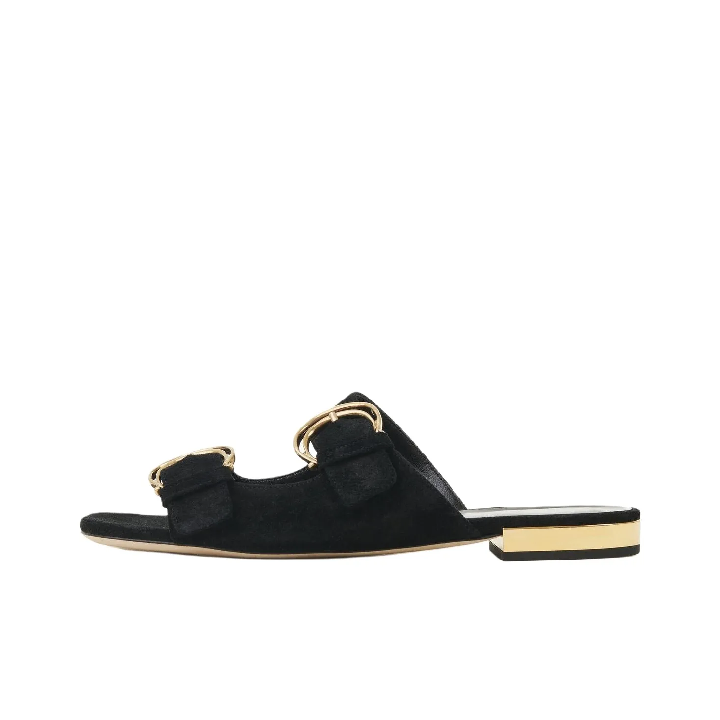 Chloé Alizè Double C Buckle Flat Sandals Women's
