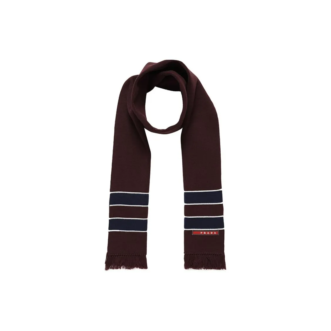 PRADA Вязаные шарфы Унисекс Коричневый
