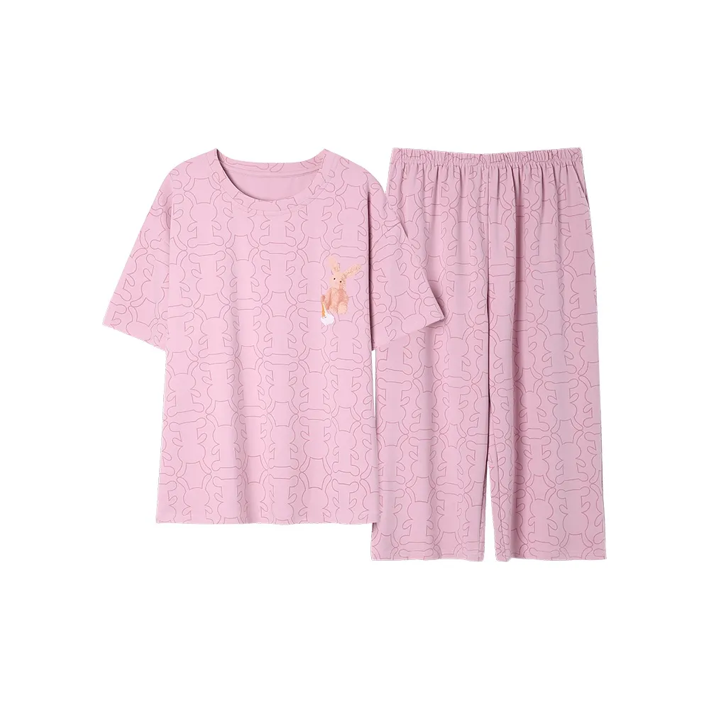 The Story Of The Flower Season Пижамный комплект женский розовый фиолетовый