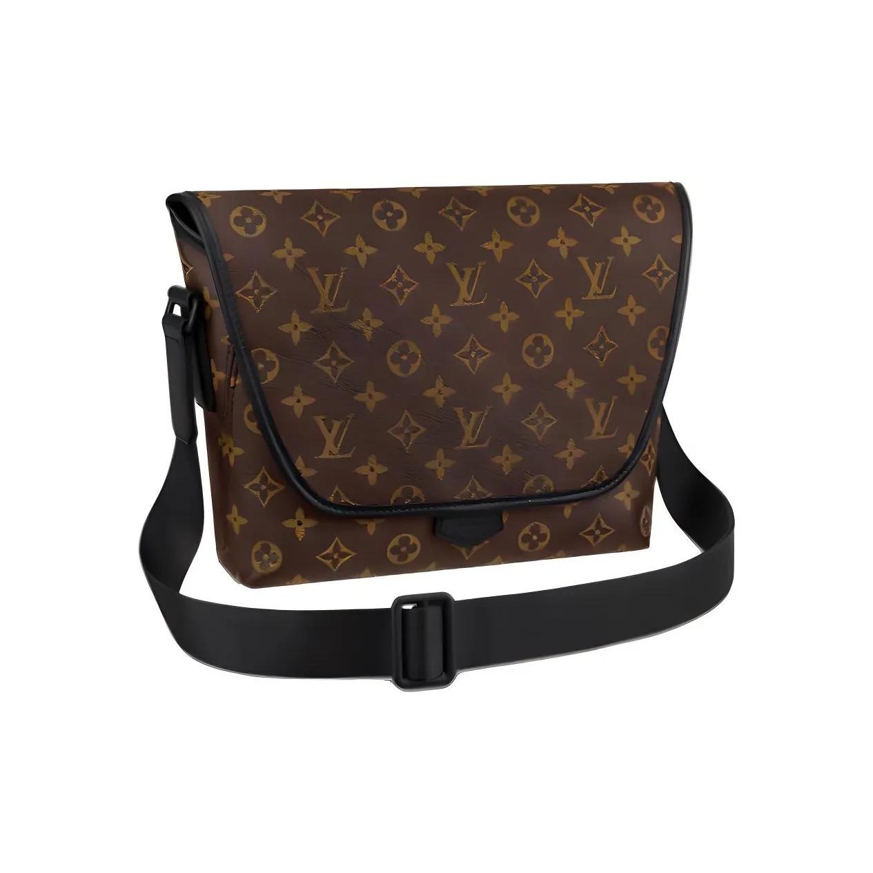 LOUIS VUITTON Magnetic Messenger Monogram Canvas Brown