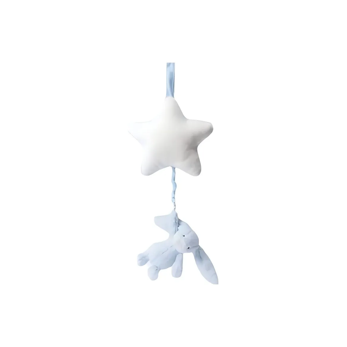 JELLYCAT Bashful Bunny Musical Pull Blue