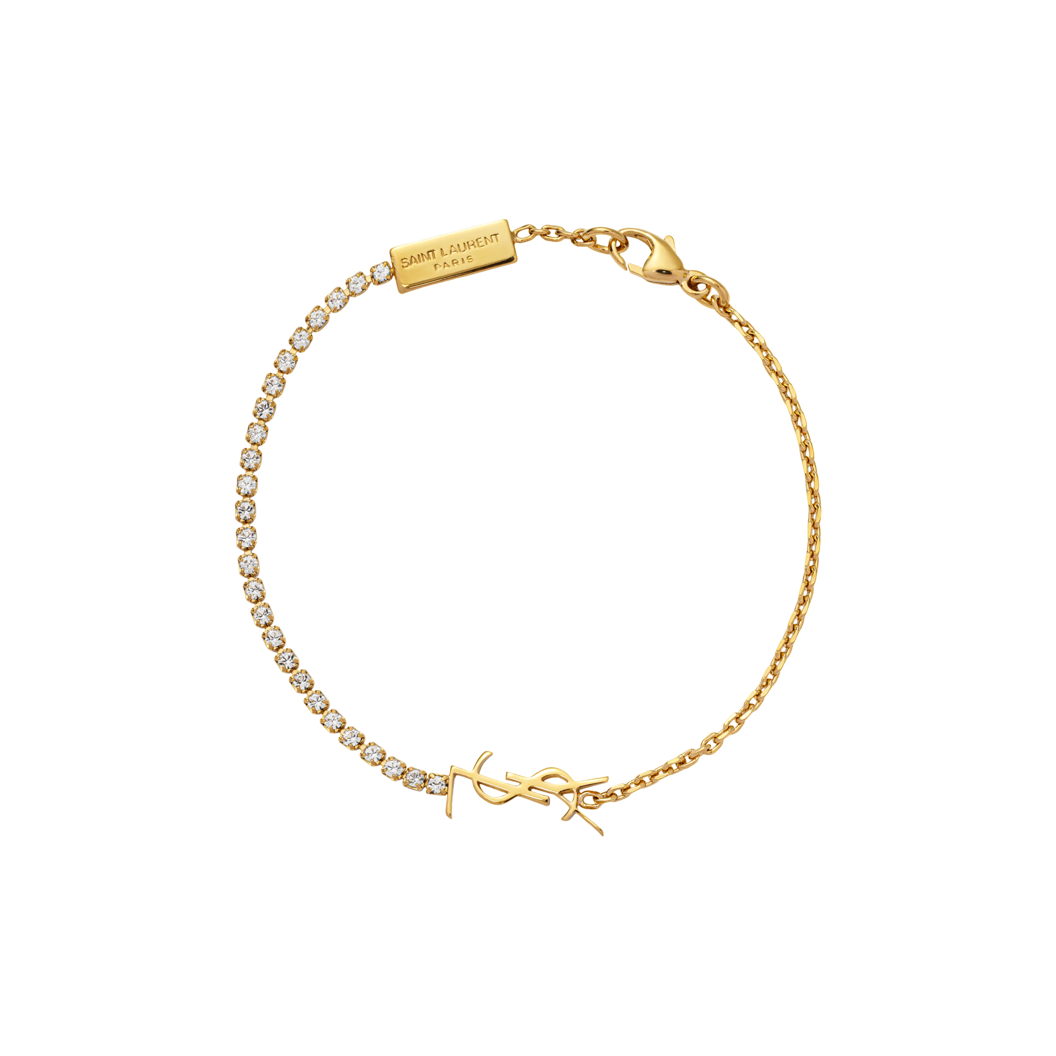 SAINT LAURENT Cassandre Charm Bracelet