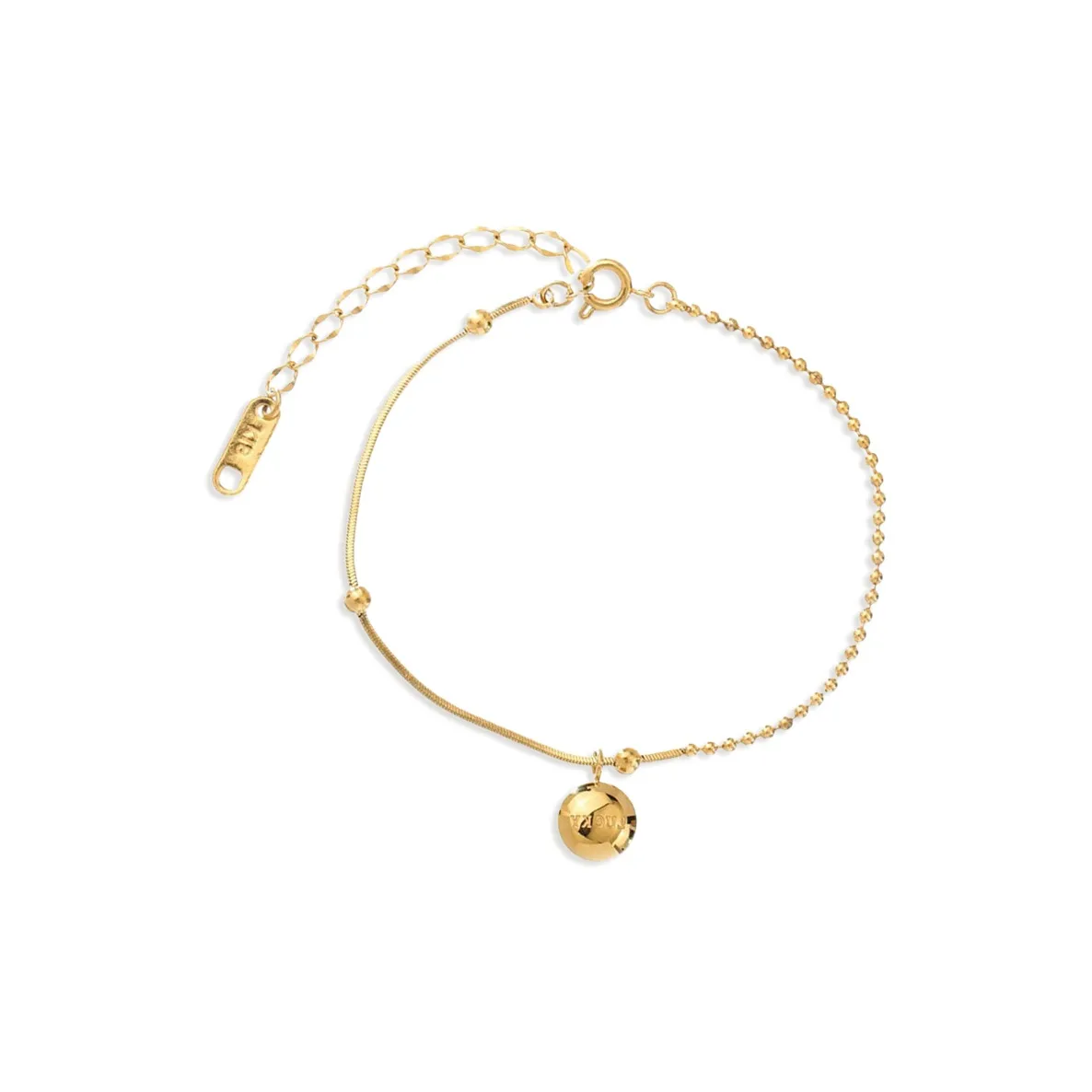 DXBR Титановый стальной браслет с покрытием из 18К золота женский золотой