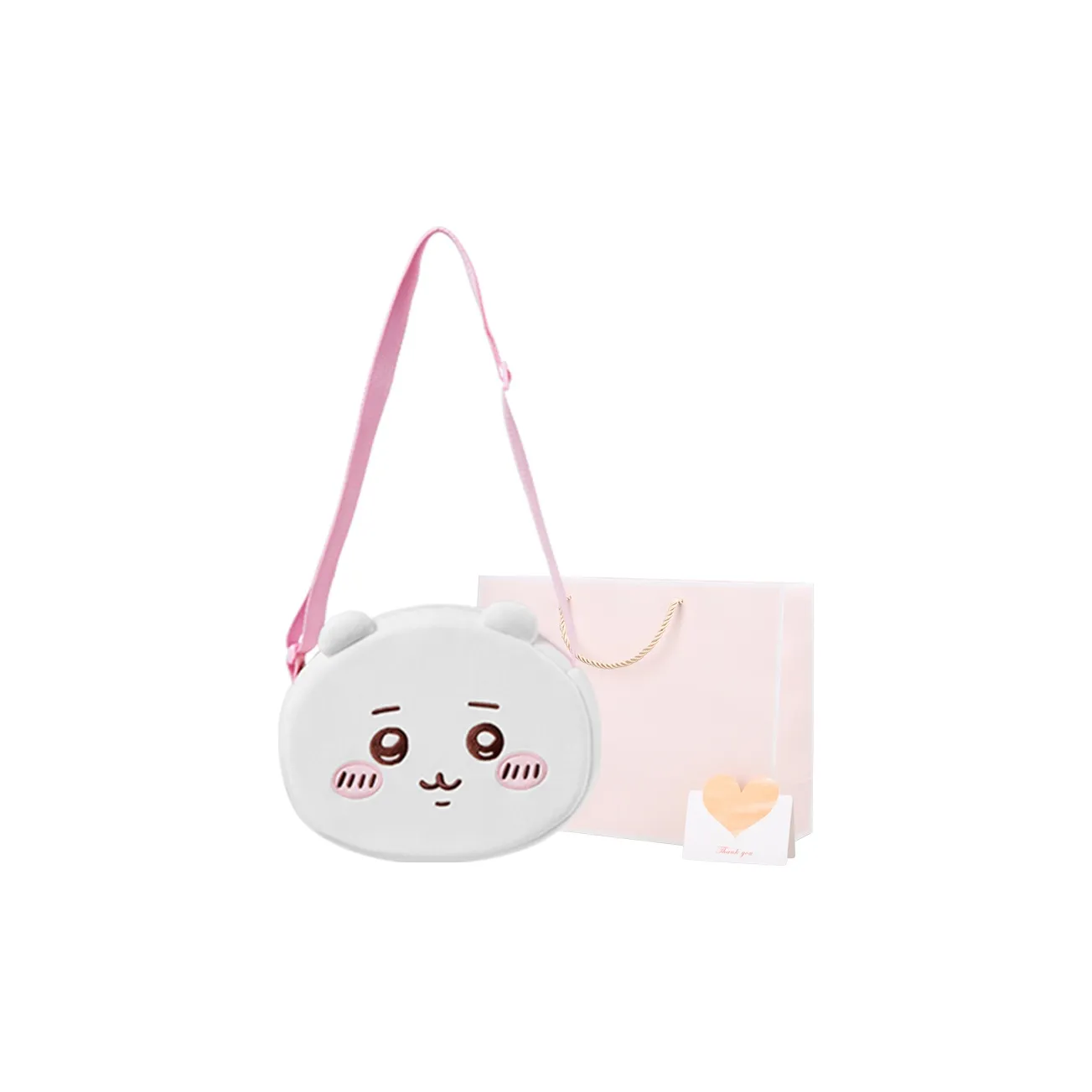 MINISO Chiikawa Casual Plush Shoulder Bag, Crossbody Bag, Shopping Bag Regular Unisex Chiikawa/Hachiware/Usagi