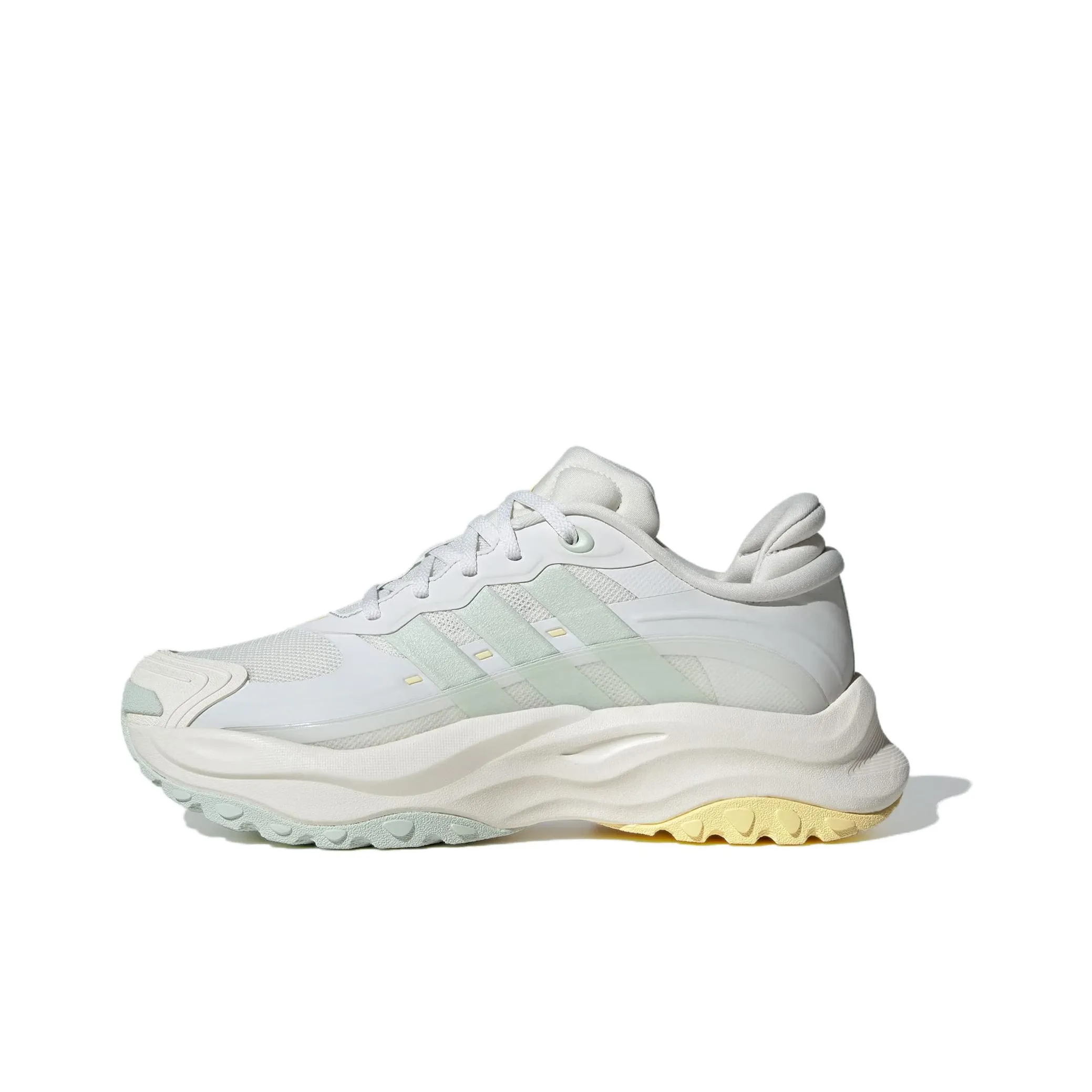 Adidas Maxxwavy Slip Resistant Abrasion Resistant Shock Absorbers Low Top Crepe Sole Women's Green Yellow Adidas Maxxwavy Противоскользящие устойчивые к истиранию с амортизаторами низкий топ подошва Crepe женские зеленый желтый
