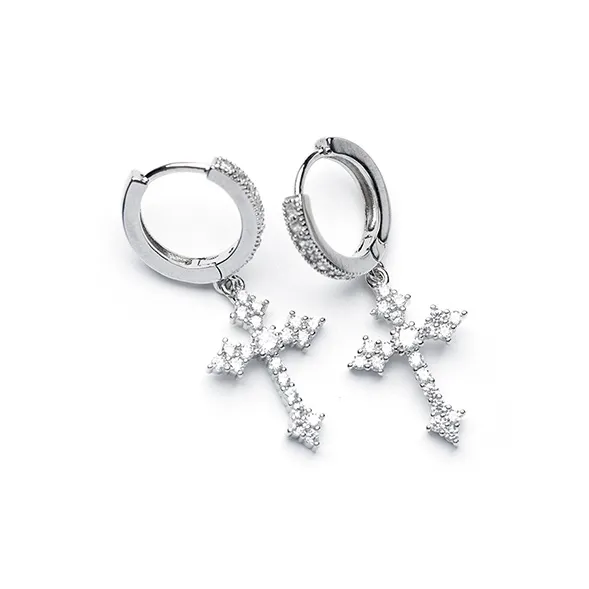 WANLIACC Сплав Крест Серьги-кольца Унисекс