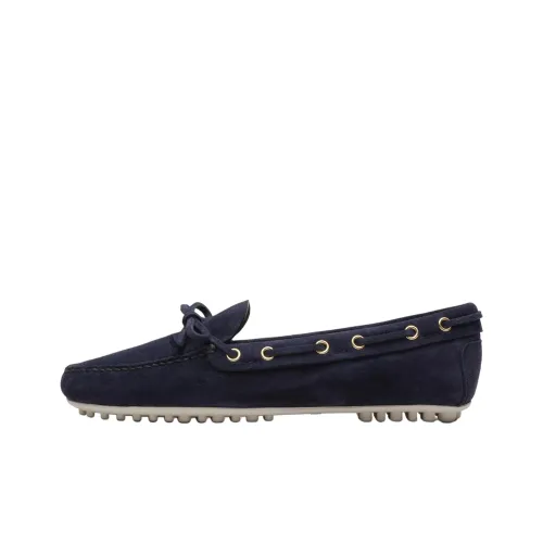 Car Shoe Лоферы на резиновой подошве, морской синий, женские