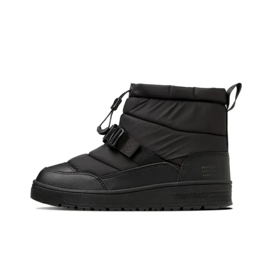 Converse Bot Cp Wt Thermal Abrasion Resistant Cushioning Crew Snow Boots Unisex Black