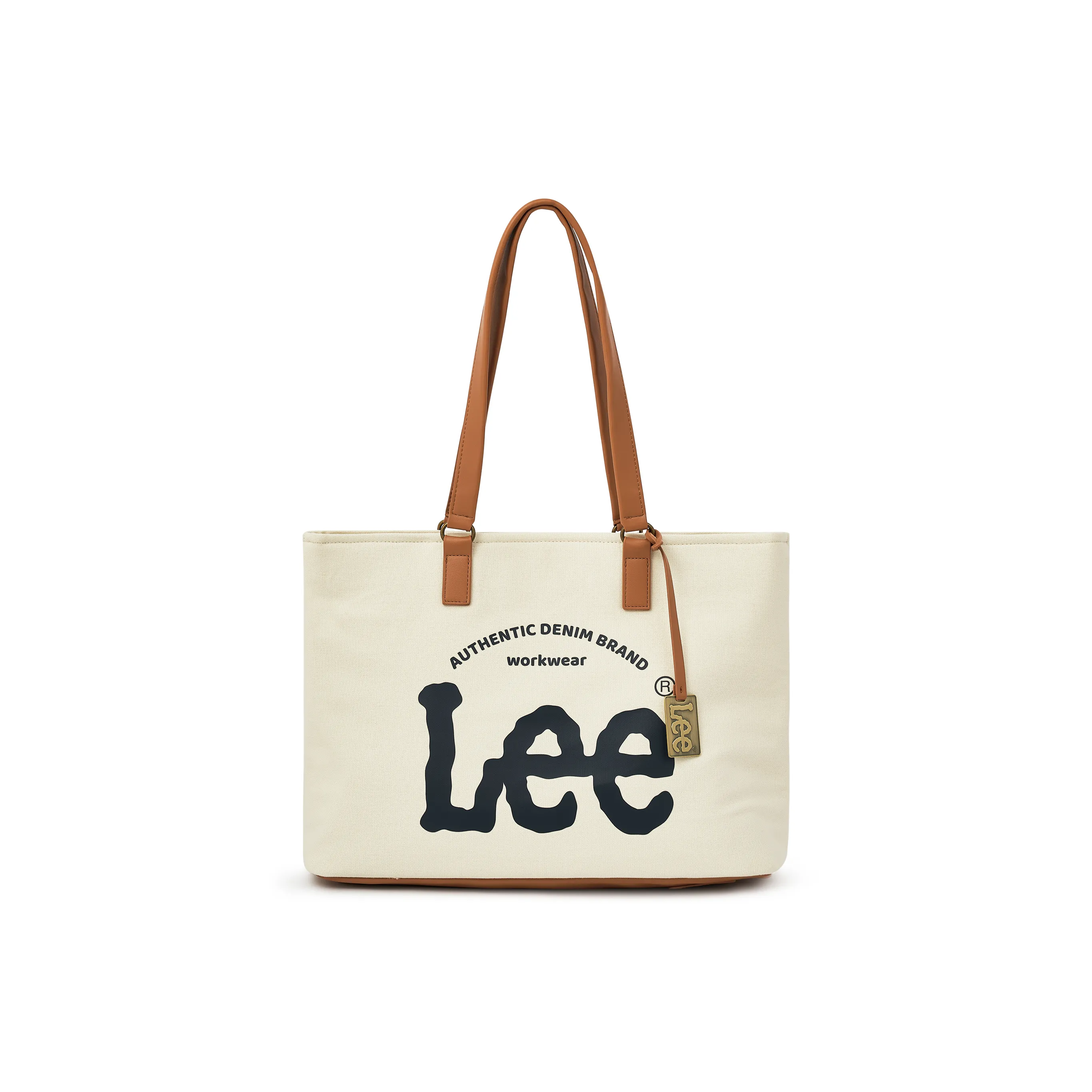 Lee Denim Bucket Bag, Tote Bag, Shopping Bag, Shoulder Bag Regular Women's Ecru