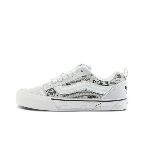 VANS Knu Skool Кроссовки для скейтбординга Низкие Белые Унисекс